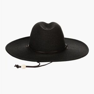 Black Wide Brim Hat